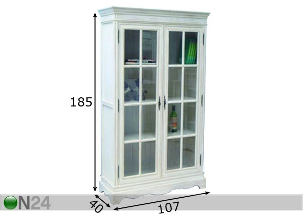 Vitriinikaappi SNOW-01 mitat