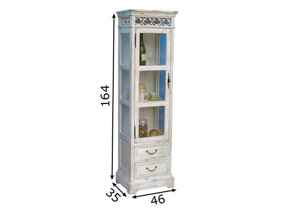 Vitriinikaappi SNOW-106 mitat