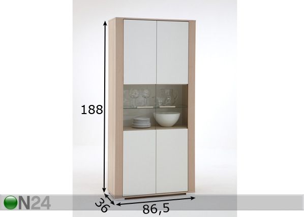 Vitriinikaappi TAVOLA 3 mitat