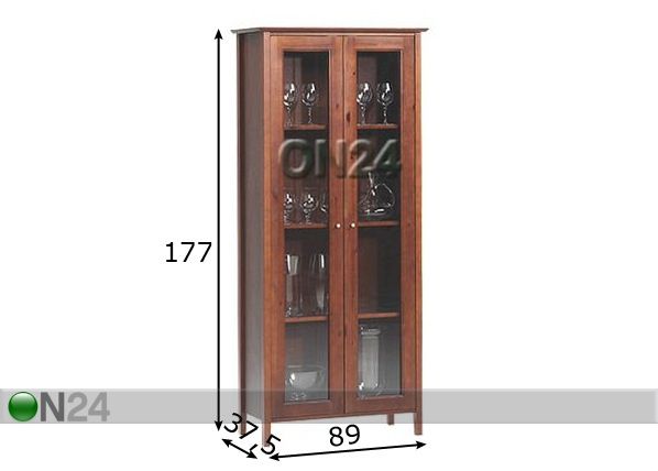 Vitriinikaappi VANAMO mitat