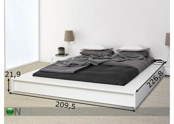 Vuode 160x200 cm mitat