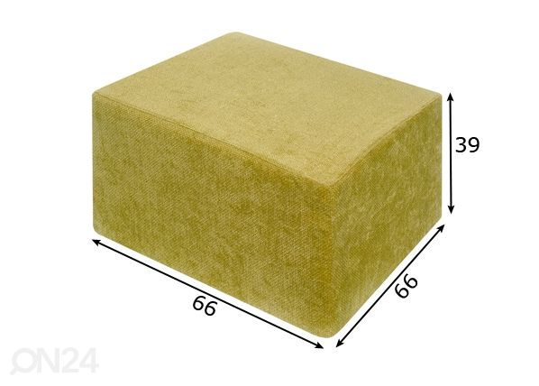 Vuoderahi kahdelle mitat