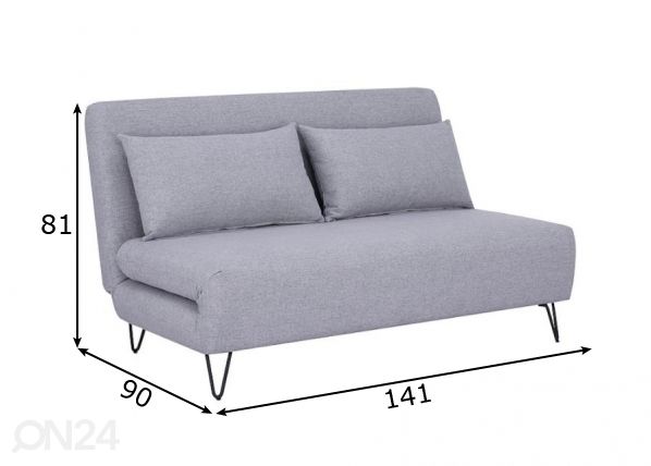 Vuodesohva mitat
