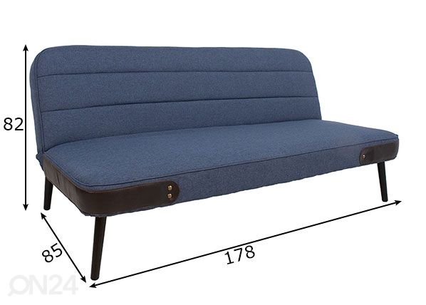 VuodesohvaSimple mitat