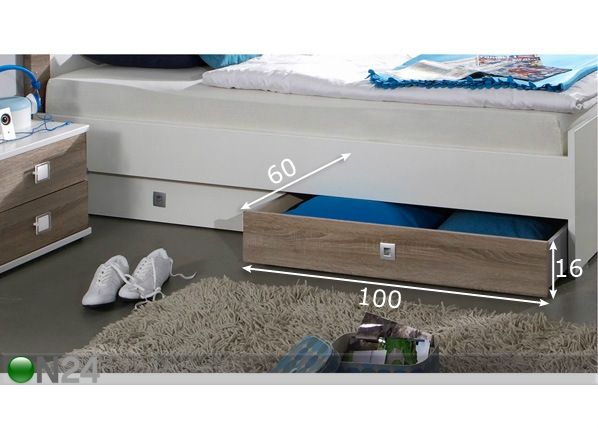 Vuodevaatelaatikot KIRA, 2 kpl mitat