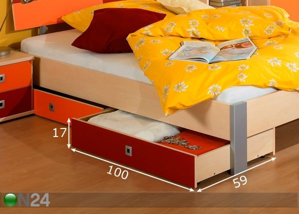 Vuodevaatelaatikot SUNNY, 2 kpl mitat