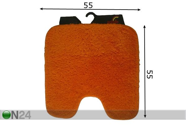 WC-matto SPIRELLA CALIFORNIA oranssi 55x55 cm