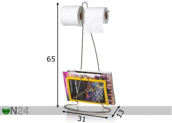 WC -paperiteline mitat
