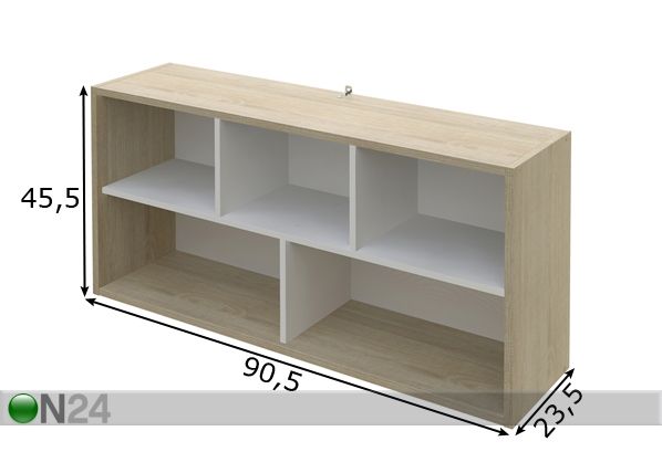 WC-seinähylly SWITCH mitat