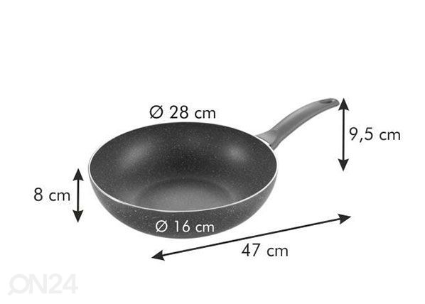 Wokkipannu Tescoma Manico Rosso Ø 28 cm mitat