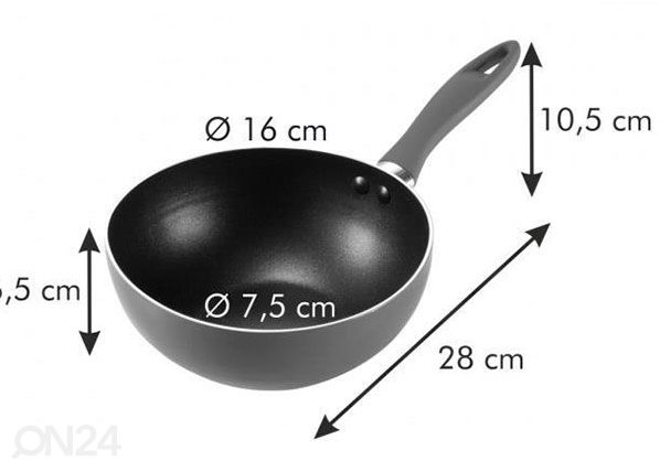 WokkipannuTescoma Presto Mini Ø 16 cm mitat