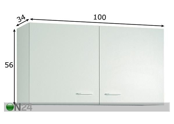Yläkaappi BASIC 50 mitat