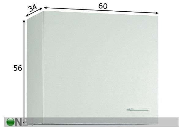Yläkaappi BASIC 50 mitat