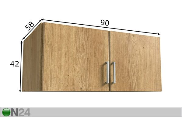 Yläkaappi Click 90 cm mitat