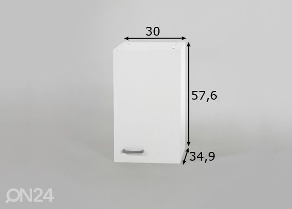 Yläkaappi Klassik 60 mitat