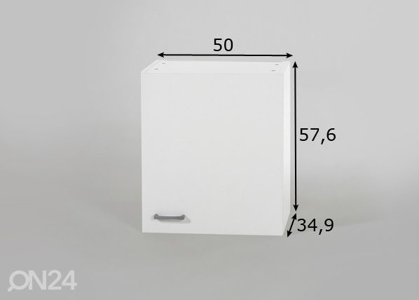 Yläkaappi Klassik 60 mitat