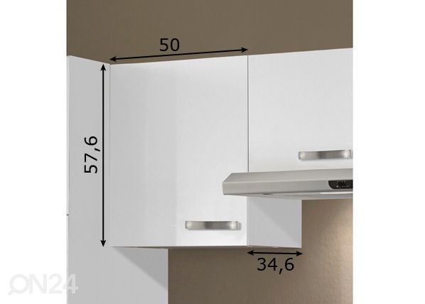 Yläkaappi Lagos 50 cm mitat