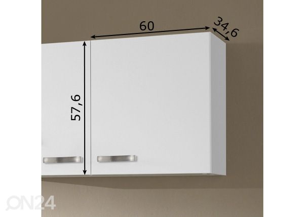 Yläkaappi Lagos 60 cm mitat