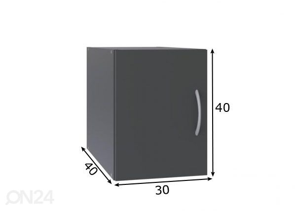 Yläkaappi MRK 501 30 cm mitat