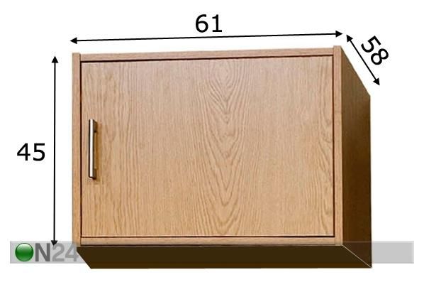 Yläkomero ATLAS, 61cm mitat