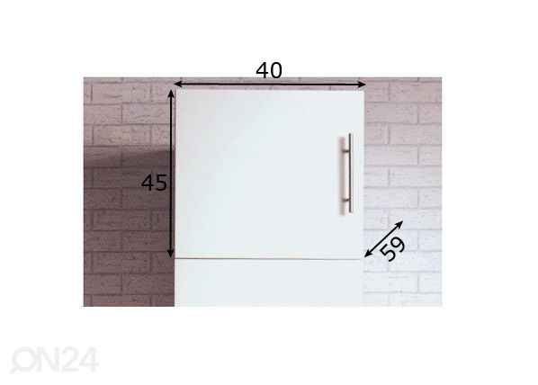 Yläkomero EAZY h45 x 40 cm mitat