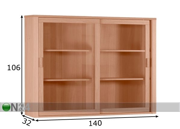 Ylävitriini NANO mitat