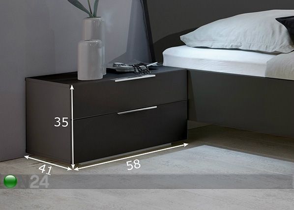 Yöpöydät MEDINA, 2 kpl mitat