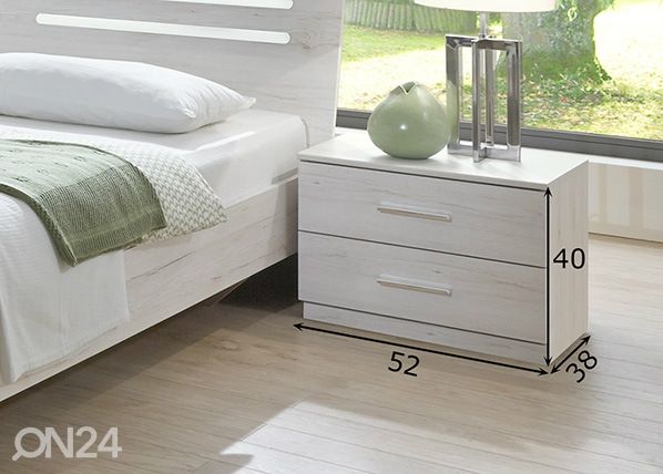 Yöpöydät SUSAN, 2 kpl mitat