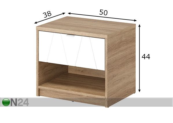 Yöpöytä mitat
