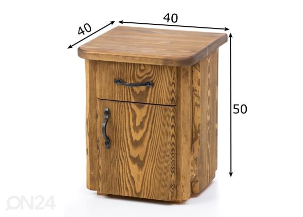 Yöpöytä mitat