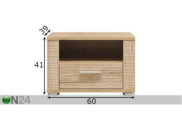 Yöpöytä mitat