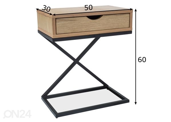 Yöpöytä mitat