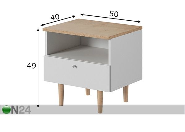 Yöpöytä mitat