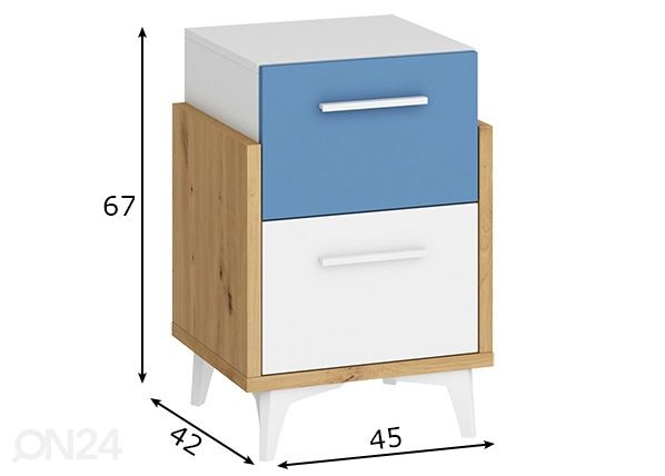Yöpöytä mitat