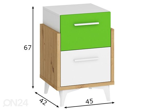 Yöpöytä mitat