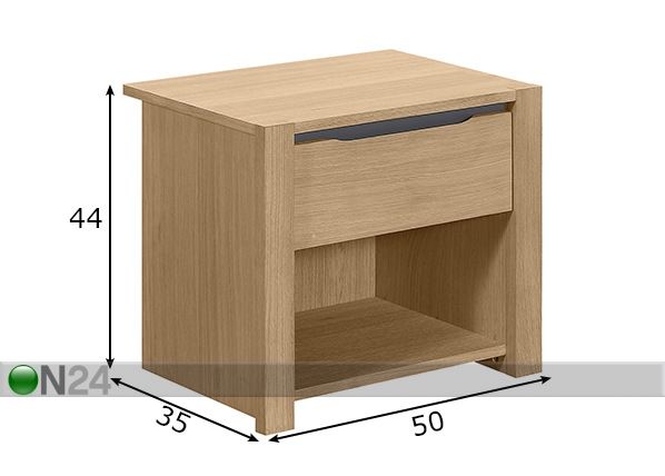 Yöpöytä mitat