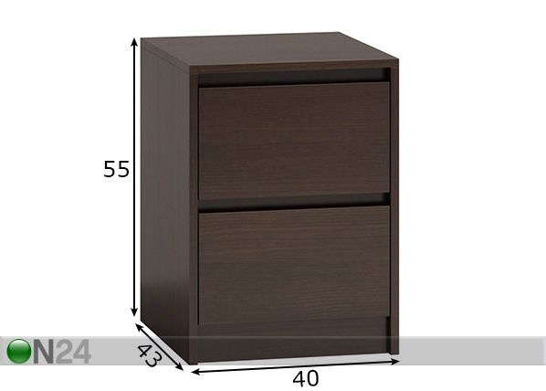 Yöpöytä mitat