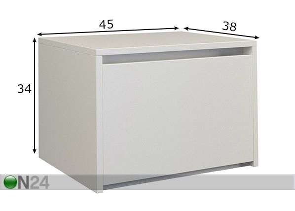 Yöpöytä mitat