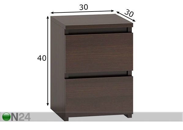Yöpöytä mitat