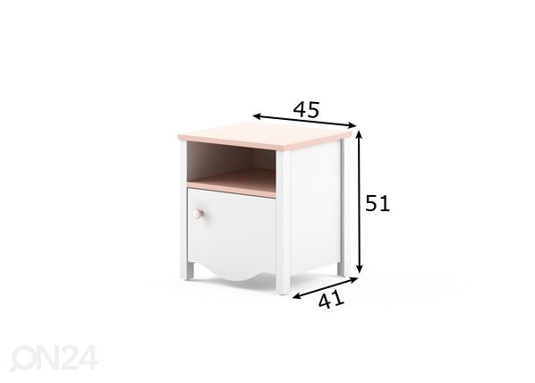 Yöpöytä mitat