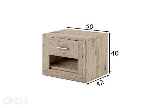 Yöpöytä mitat