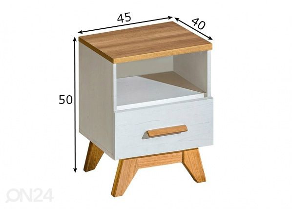 Yöpöytä mitat