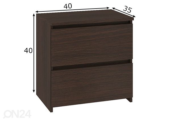 Yöpöytä mitat