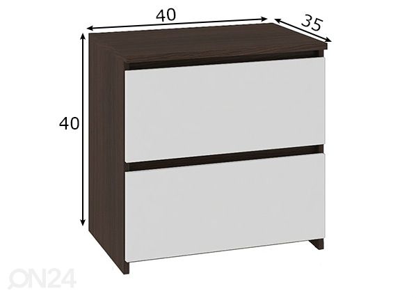 Yöpöytä mitat