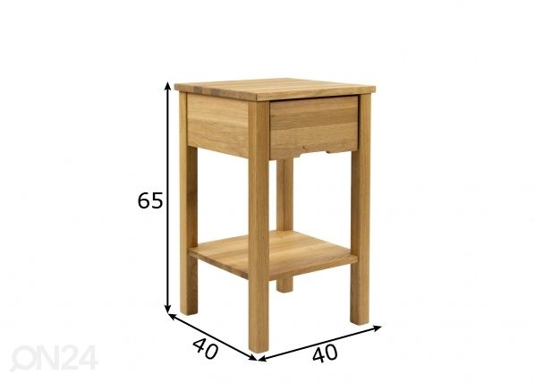 Yöpöytä mitat