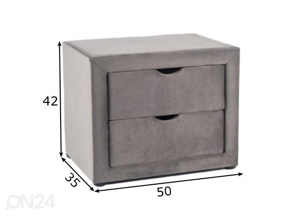 Yöpöytä mitat