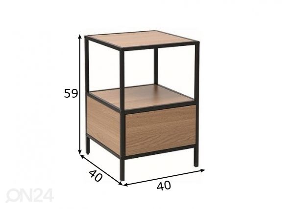 Yöpöytä mitat