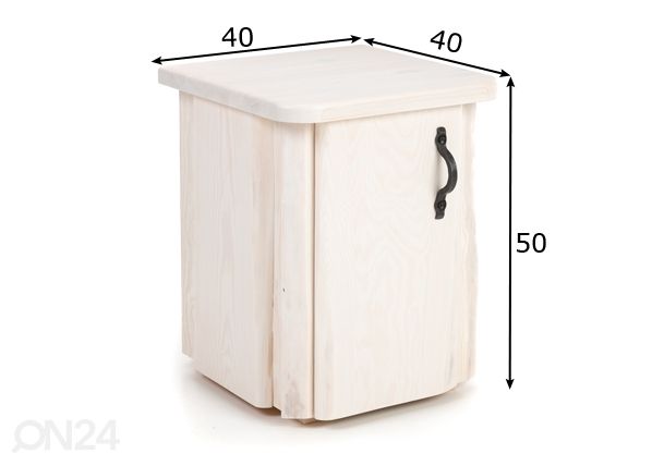 Yöpöytä mitat