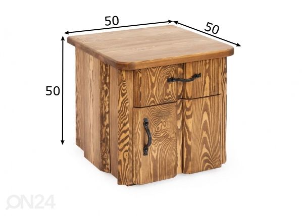 Yöpöytä mitat