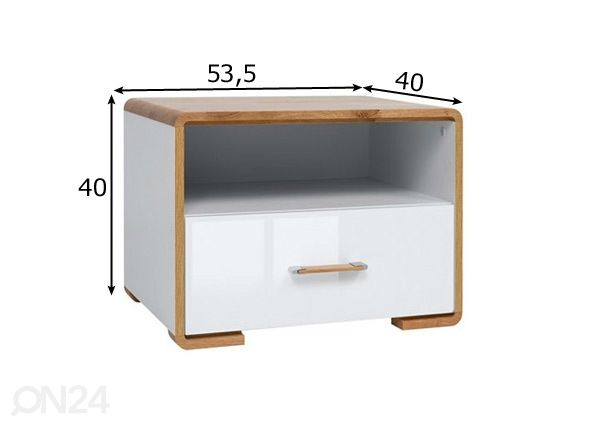 Yöpöytä mitat